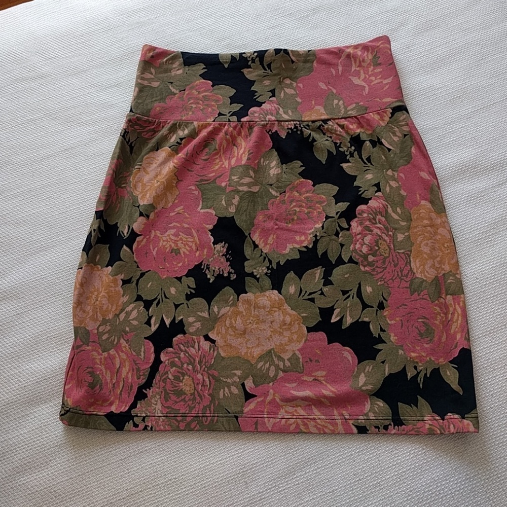 Talula floral bodycon skirt